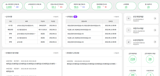 Dashboard 및 Overview